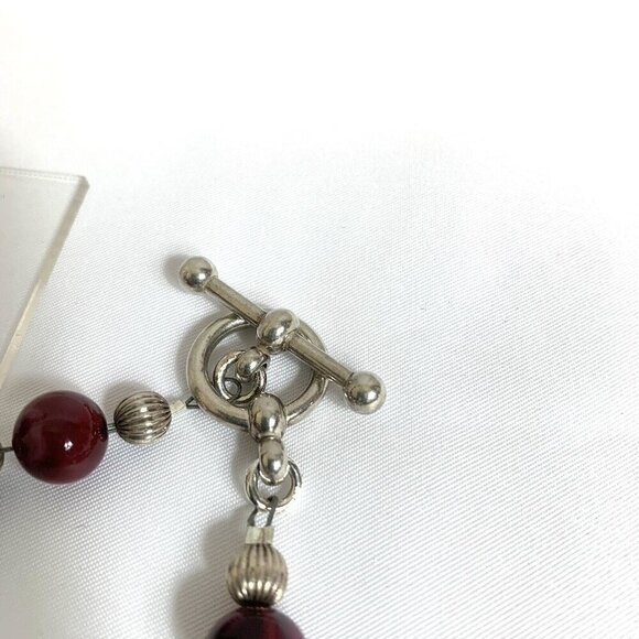 Reimagined Boho Glass Bead Bracelet and Dangle Earrings - Picture 3 of 5